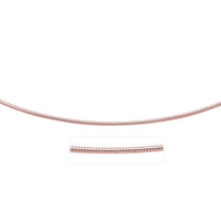 Thumbnail for 14k Rose Gold Necklace in a Round Omega Chain Style Necklaces Angelucci Jewelry   