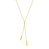 Thumbnail for Lariat Necklace with Textured Bar Lariat Necklace Necklaces Angelucci Jewelry   