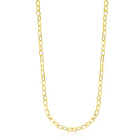 Thumbnail for 14k Yellow Gold Cable Chain Style Polished Necklace Necklaces Angelucci Jewelry   