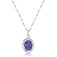Thumbnail for 10mm CZ Amethyst Fashion Pendant Pendants JGI   