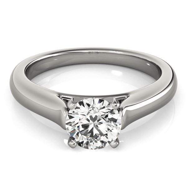Cathedral Solitaire Engagement Ring, 14-Karat, 1 cttw Round-cut Rings Angelucci Jewelry   