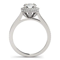 Thumbnail for 14k White Gold Classic Channel Slim Shank Diamond Engagement Ring (2 cttw) Rings Angelucci Jewelry   