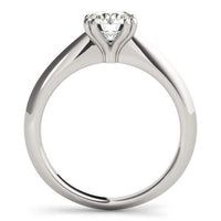 Thumbnail for 8 Prong Solitaire Engagement Ring, Double Prong Set, 14-Karat, 1 cttw Round-cut Rings Angelucci Jewelry   