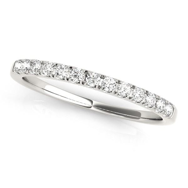 14k White Gold Timeless Diamond Wedding Ring (1/5 cttw) Rings Angelucci Jewelry   