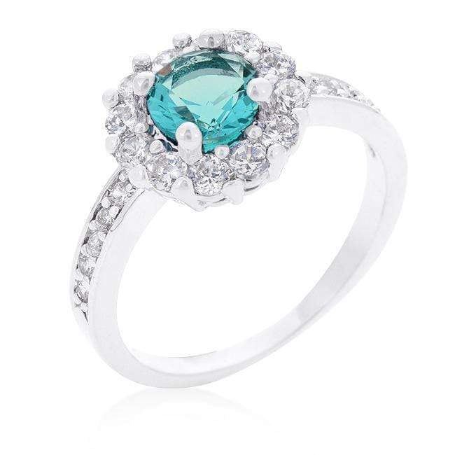Blue CZ Engagement Ring, Bella Birthstone Rings JGI   
