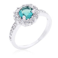 Thumbnail for Blue CZ Engagement Ring, Bella Birthstone Rings JGI   