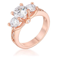 Thumbnail for Rose Gold CZ Engagement Rings, The Roma Engagement Ring Rings JGI   