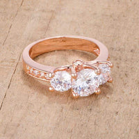 Thumbnail for Rose Gold CZ Engagement Rings, The Roma Engagement Ring Rings JGI   
