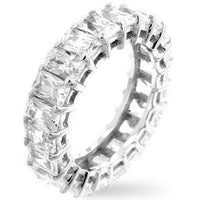 Thumbnail for Radiant Cut Eternity Band Rings JGI   