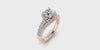 One Carat Round Bypass Diamond Engagement Ring-Angelucci Jewelry