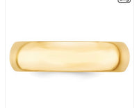Thumbnail for 14k Yellow Gold 6mm Comfort-Fit Wedding Band